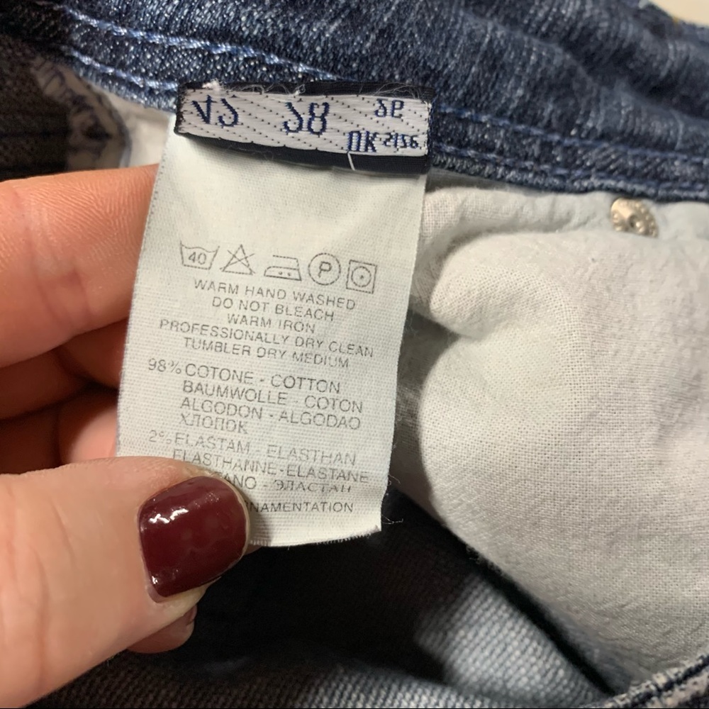 TRUSSARDI Garment-Washed Cropped Jeans, US 6/IT 42 - Picture 11 of 13